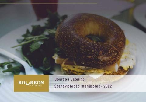 Bourbon Catering 2022 évi szendvicsebéd menüsorok